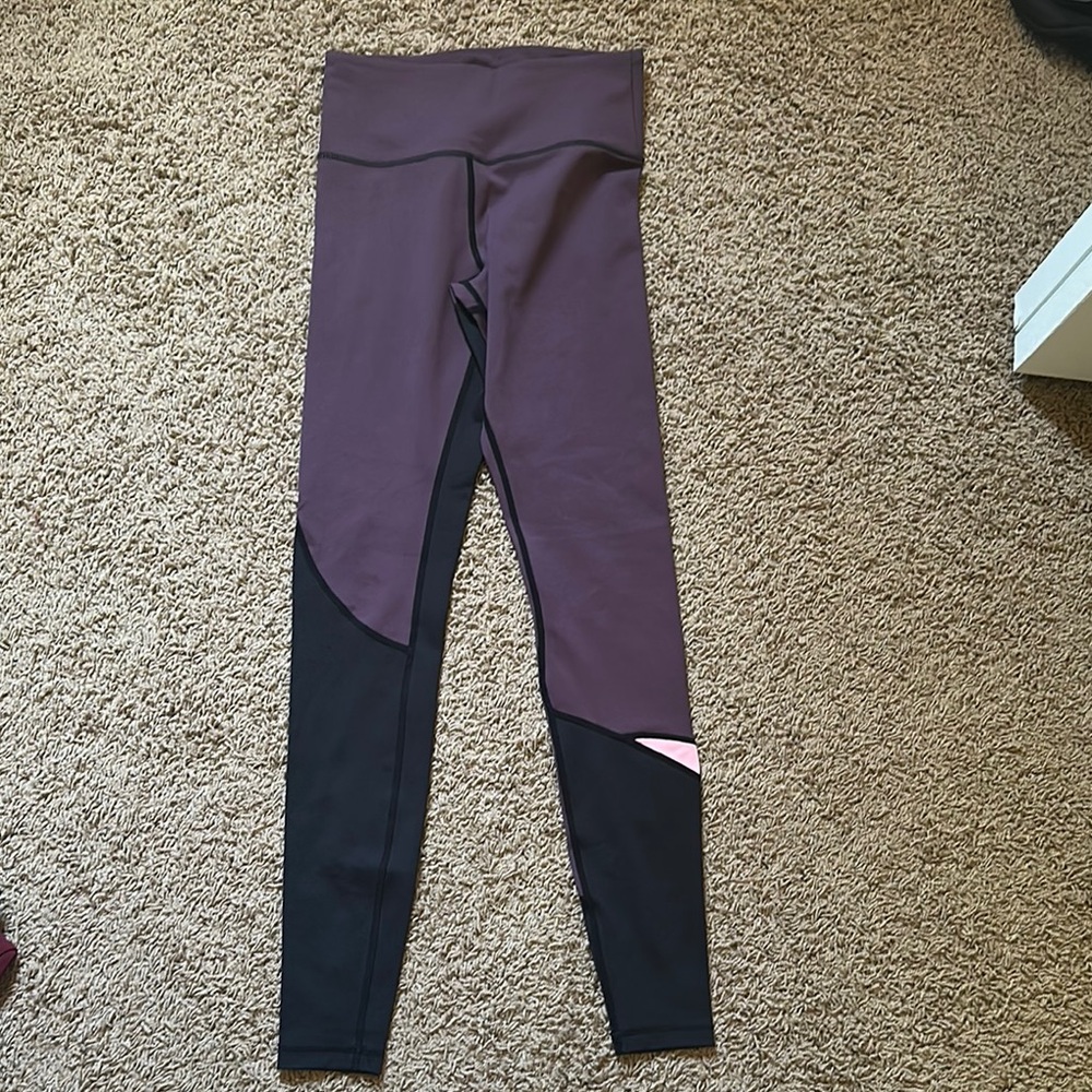 ZYIA Light and Tight Purple and Black Leggings